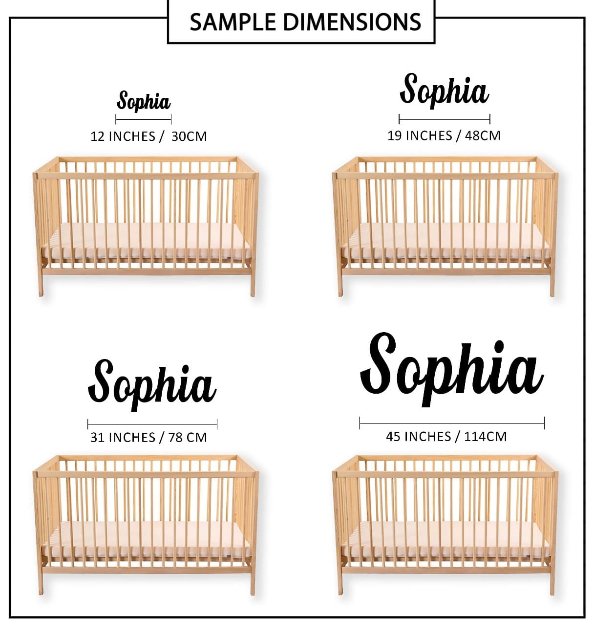 Wooden Baby Name Sign