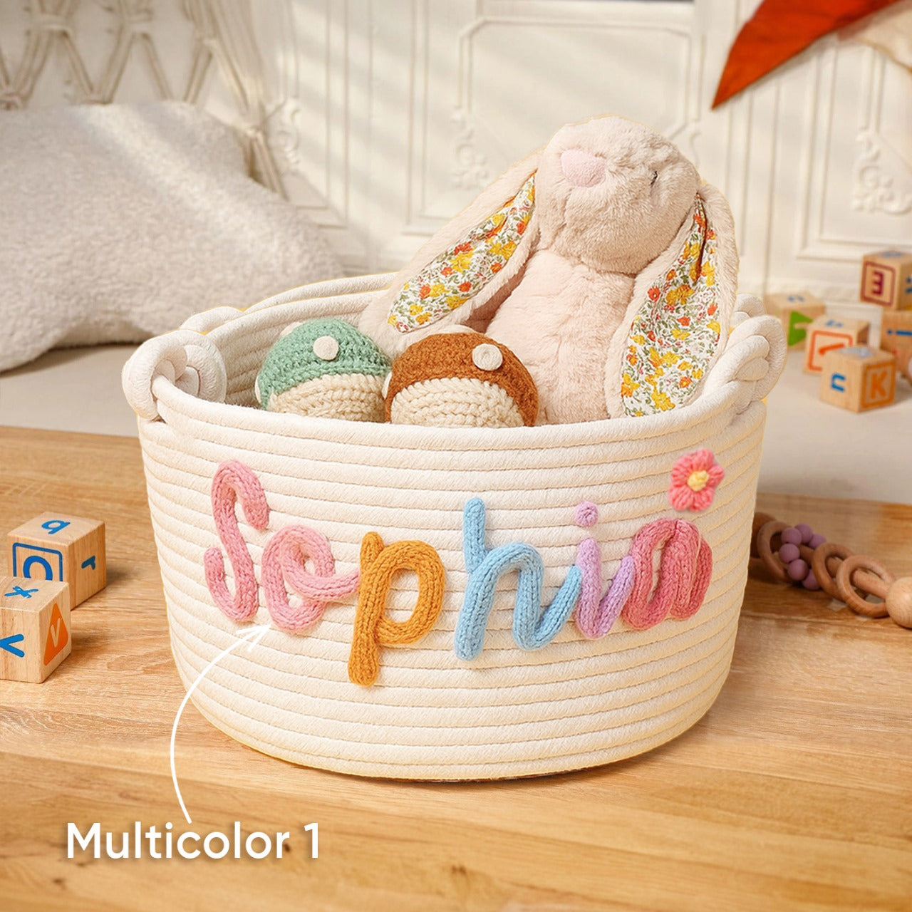 Baby Name Basket Keepsake Gift