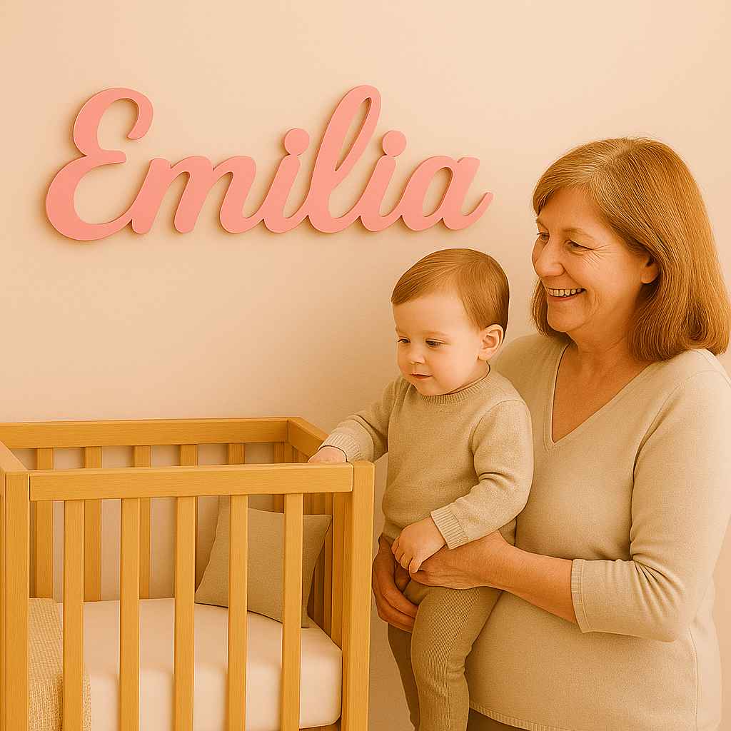 Baby Name Sign - Gift From Grandparents
