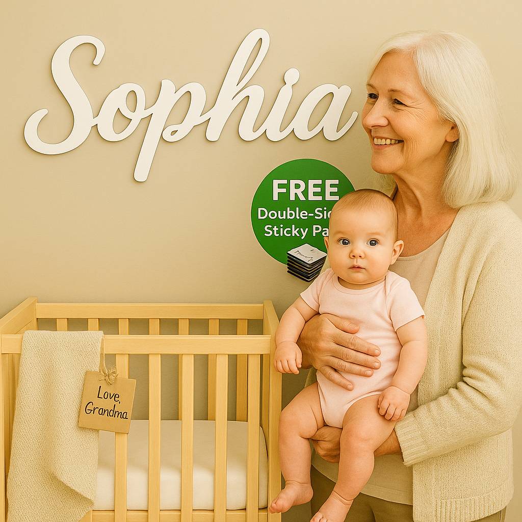 Baby Name Sign - Gift From Grandparents