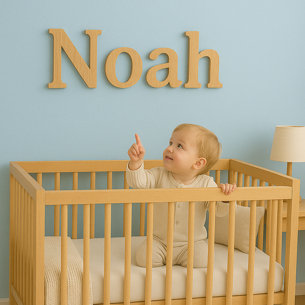 Wooden Baby Name Sign