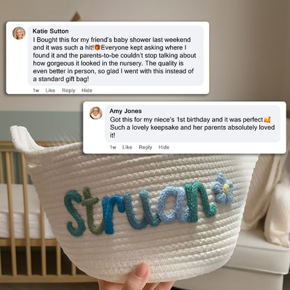Baby Name Basket Keepsake Gift