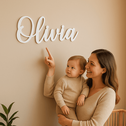 Wooden Baby Name Sign