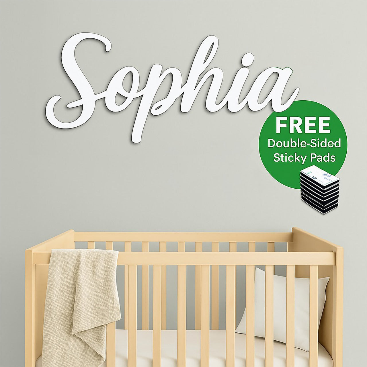 Wooden Baby Name Sign
