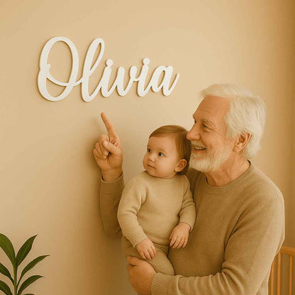 Baby Name Sign - Gift From Grandparents
