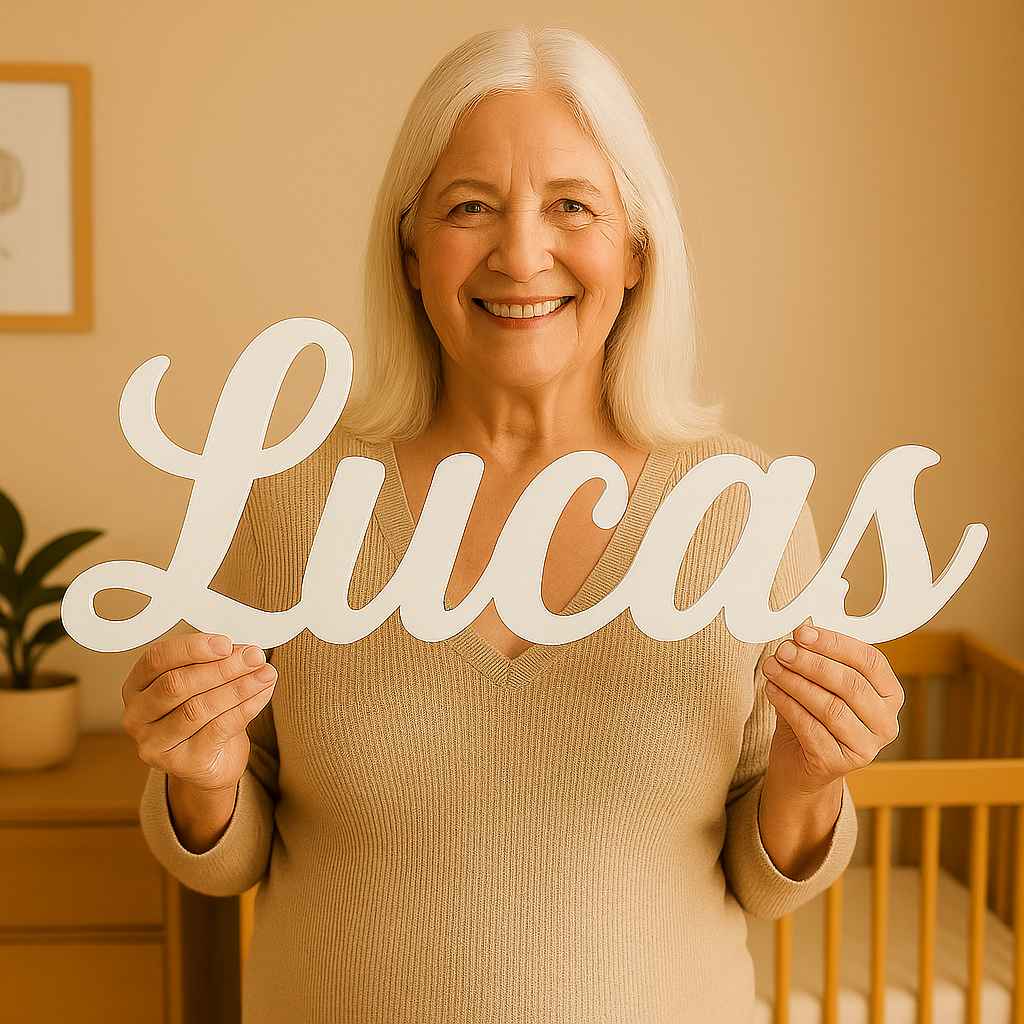 Baby Name Sign - Gift From Grandparents